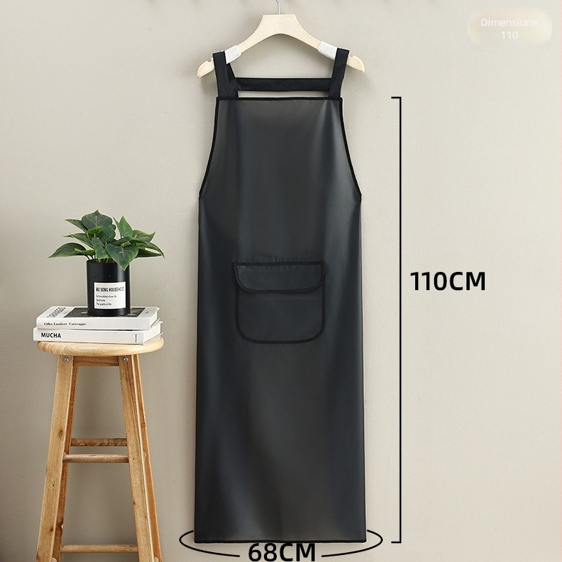 Șorț TPU fără mâneci pentru bucătărie și catering, design modern minimalist