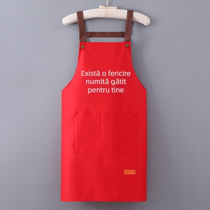 Șorț de bucătărie cu mâneci, impermeabil și rezistent la ulei, poliester, pentru adulți, catering