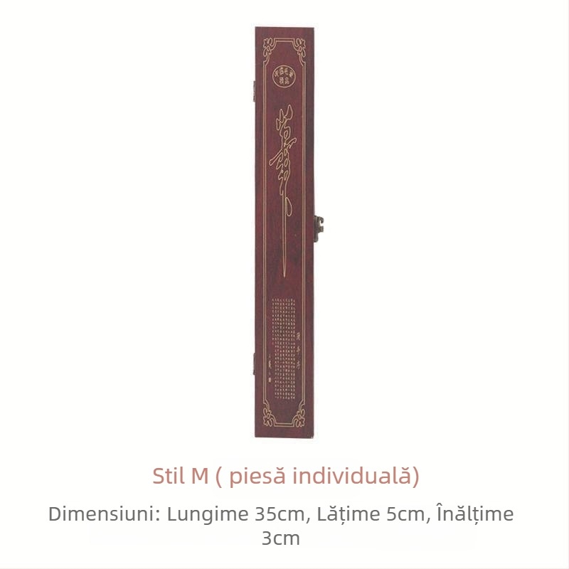 Cutie cadou din lemn, stil chinezesc nou, cu logo imprimat, potrivită pentru zile de naștere și Lună plină