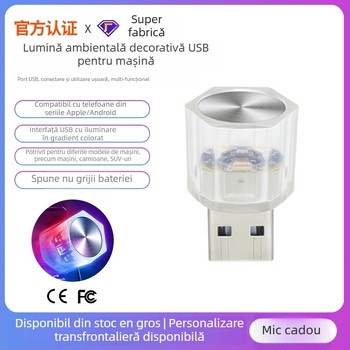 Lampă LED pentru habitaclul automobilului, model D2A, sursă LED, potrivită pentru interiorul mașinii (interior/exterior), material plastic + metal