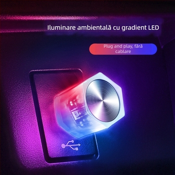 Lampă LED pentru habitaclul automobilului, model D2A, sursă LED, potrivită pentru interiorul mașinii (interior/exterior), material plastic + metal