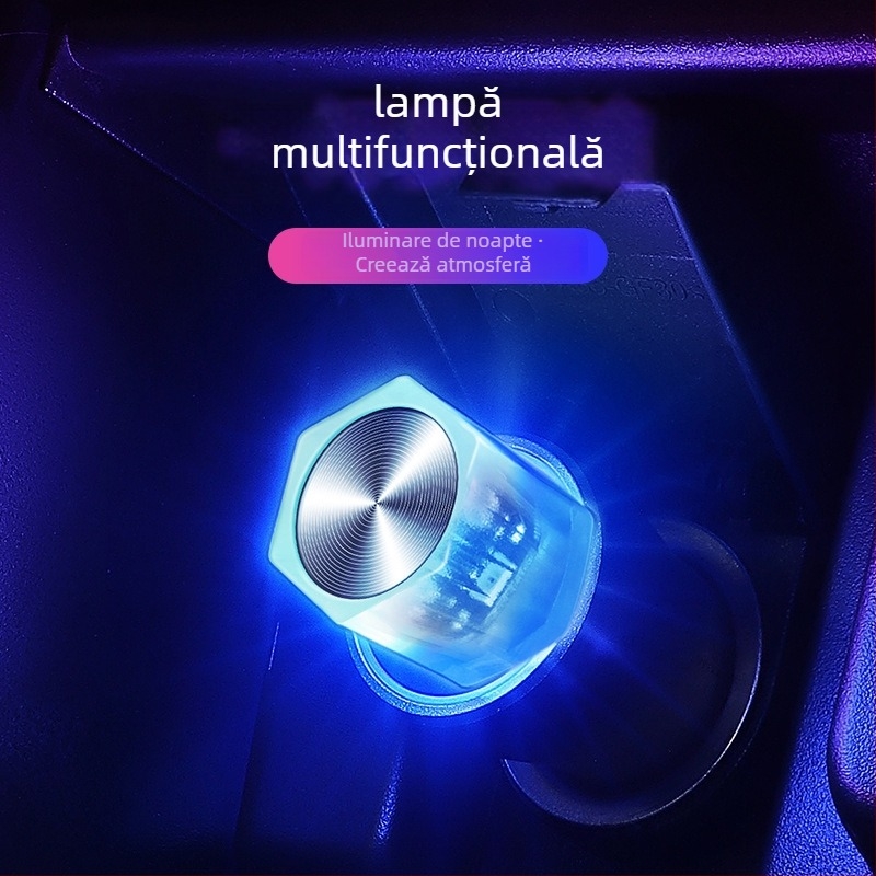 Lampă LED pentru habitaclul automobilului, model D2A, sursă LED, potrivită pentru interiorul mașinii (interior/exterior), material plastic + metal