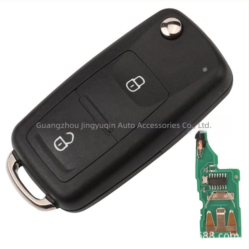 Cheie remote VW 202Ad pliată – înlocuire pentru Passat, Lavida, Sagitar, Skoda – 3 butoane, model 5K0837202AD