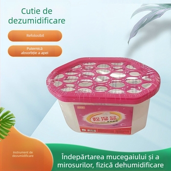 Cutie de umidificare pentru casă, pentru garderobă și cameră, desicant cu carbon activ, parfum de lămâie, set 72 buc, 260 g