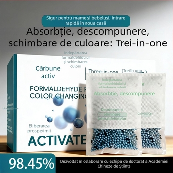 Pungă de bambus cu cărbune activ pentru eliminarea formaldehidelor, parfum natural, potrivită pentru camere, marca Release freshness