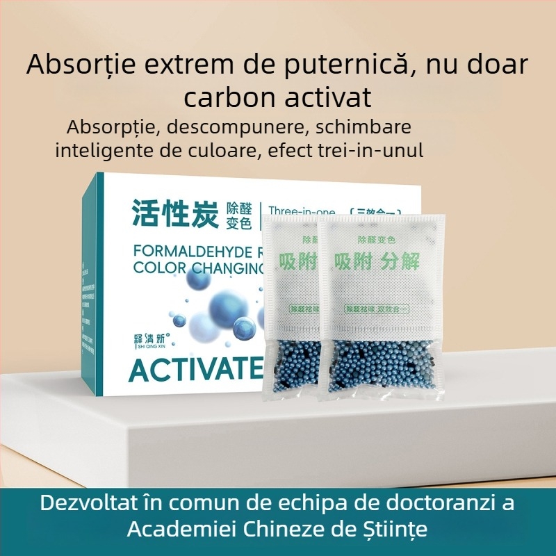 Pungă de bambus cu cărbune activ pentru eliminarea formaldehidelor, parfum natural, potrivită pentru camere, marca Release freshness