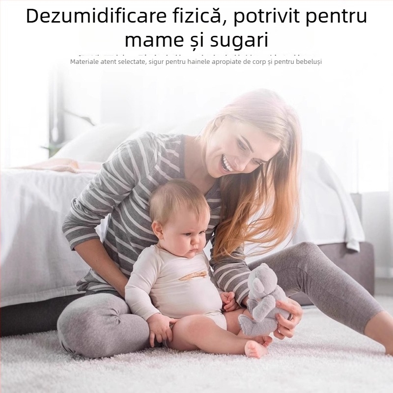 Desicant pentru garderob, tip sertar, cu parfum de piersică, absorbant de umiditate, 230 g