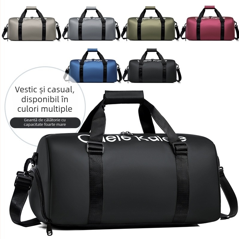 Rucsac unisex pentru drumeții în aer liber, din material membran, compartiment uscat/umed, rezistent la abraziune, anti-tăiere (Shengao)