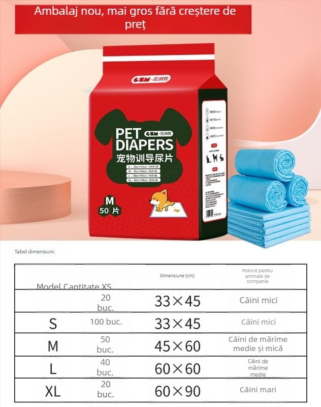 Tampoane de urină pentru animale de companie, pentru câini și pisici, 100 buc., țesătură nețesută, absorbante și neutralizante mirosuri