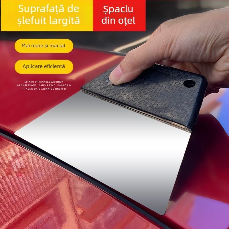 Unealtă de wrapping auto — mâner din plastic tehnic; racletă din oțel inoxidabil; rezistentă la temperaturi înalte