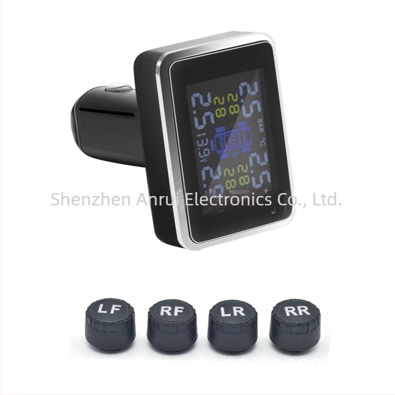 TPMS wireless cu afișaj independent pe patru roți, afișaj digital, interval 0-6 BAR, pentru sedan, SUV și camping-car