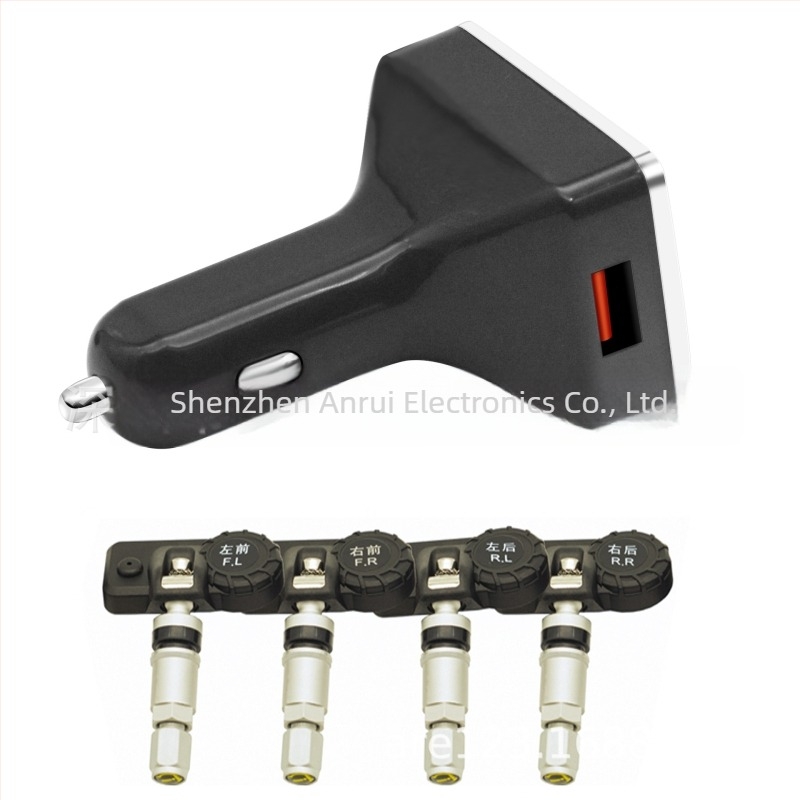 TPMS wireless cu afișaj independent pe patru roți, afișaj digital, interval 0-6 BAR, pentru sedan, SUV și camping-car