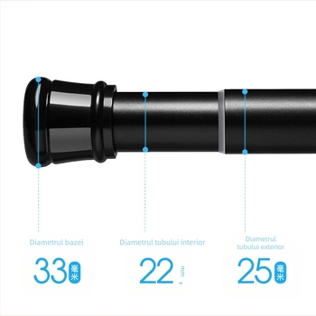 Bară metalică reglabilă pentru haine, pentru baie și uscat pe balcon | Brand Top of the Sea | Stil: Lux ușor