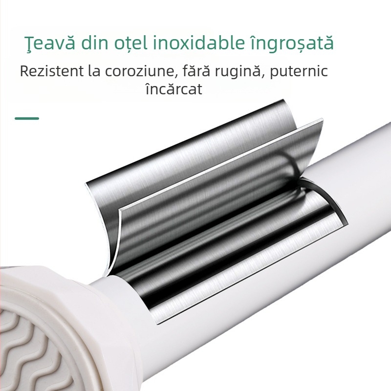 Bare de uscat haine din oțel inoxidabil, teleskopică, fără găuri, pentru balcon, design modern minimalist, ODM/Shuntiancai, 2024