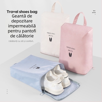 Geantă de depozitare pantofi (formă cubică, material twill, multifuncțională, pentru pantofi și cizme)