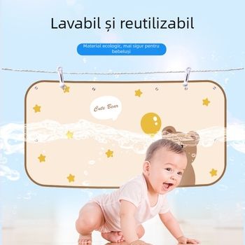 Umbră auto pentru geamul din spate cu ventuză – design animat pentru copii, protecție solară și izolație termică (Material: pânză de umbrire; Montaj: ventuză; Stil: desen animat; Model: personaje din desene animate; Părți aplicabile: geamul din spate)