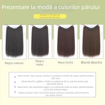 Patch de păr pentru femei, păr lung drept, fir de înaltă temperatură, model 800, vopsire fără căldură, mecanism