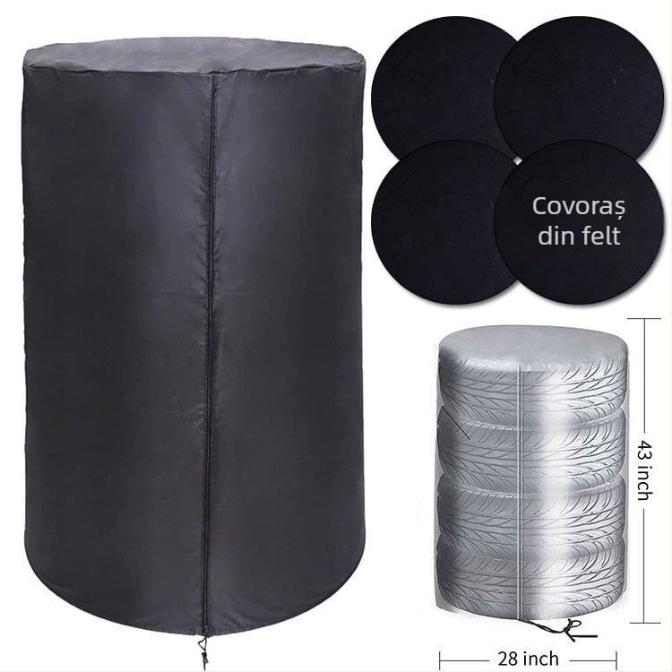 Acoperire pentru roata de rezervă din pânză Oxford, model RF-113, cu logo personalizat