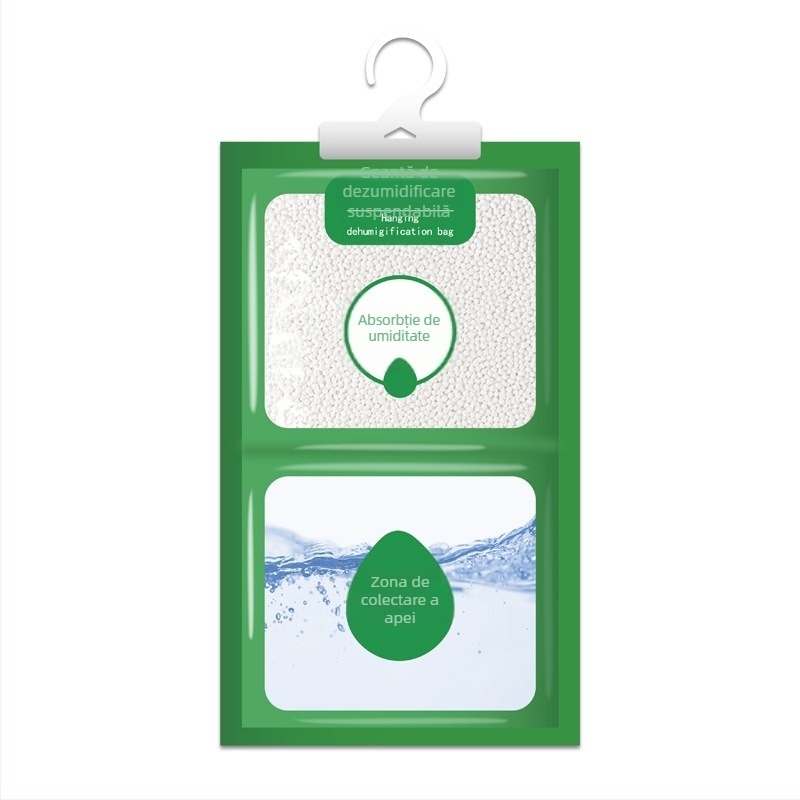 Sac atașabil de absorbție a umezelii pentru dulapuri și camere interioare – 80 g, fără miros, 100 buc./cutie