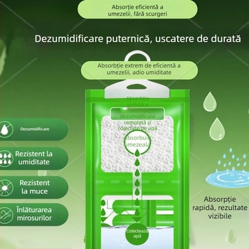 Ome Cutie Desicantă Deumidificatoare – Uscare și Controlul Umidității, Pentru Utilizare Casnică și în Cămine, Pachet de 200, Origine Zhejiang, Ambalare: Pungă
