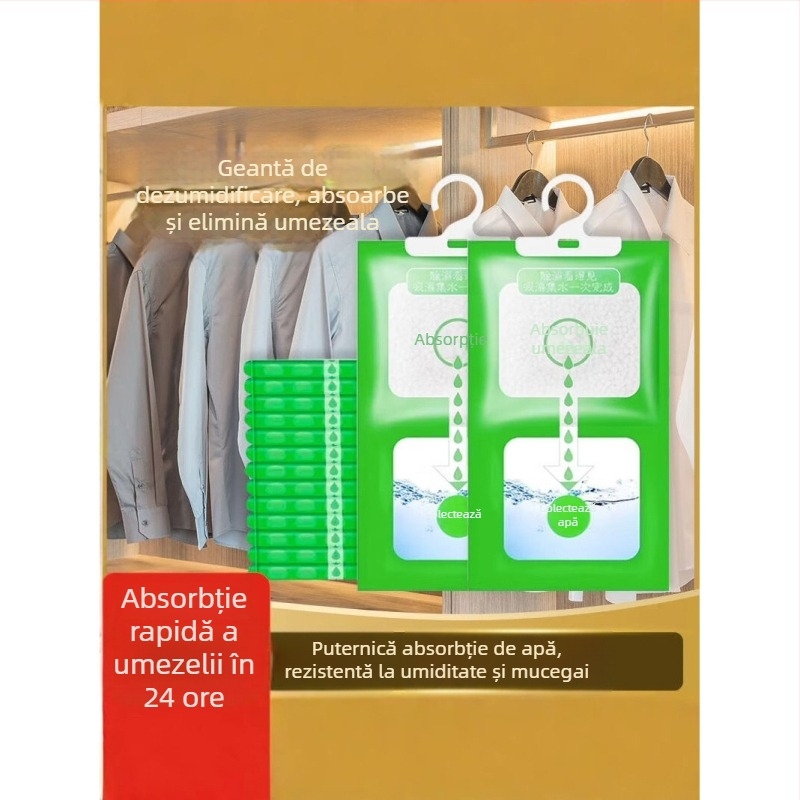 Ome Cutie Desicantă Deumidificatoare – Uscare și Controlul Umidității, Pentru Utilizare Casnică și în Cămine, Pachet de 200, Origine Zhejiang, Ambalare: Pungă