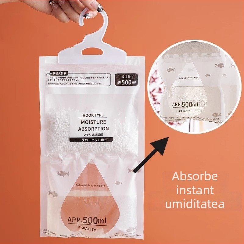 Ome Cutie Desicantă Deumidificatoare – Uscare și Controlul Umidității, Pentru Utilizare Casnică și în Cămine, Pachet de 200, Origine Zhejiang, Ambalare: Pungă