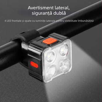 Lumini față și spate pentru biciclete de munte – plimbare nocturnă, avertisment, procesare personalizabilă; Brand: Altul; Nu este importat; Gata pentru etichetă privată