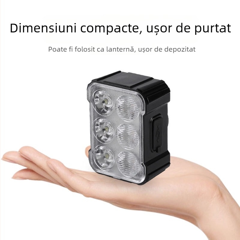 Lumini față și spate pentru biciclete de munte – plimbare nocturnă, avertisment, procesare personalizabilă; Brand: Altul; Nu este importat; Gata pentru etichetă privată