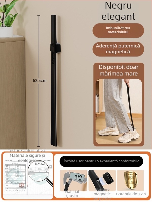 Dorn magnetic pentru încălțăminte cu mâner lung — accesoriu premium pentru uz casnic, destinat femeilor însărcinate și persoanelor în vârstă