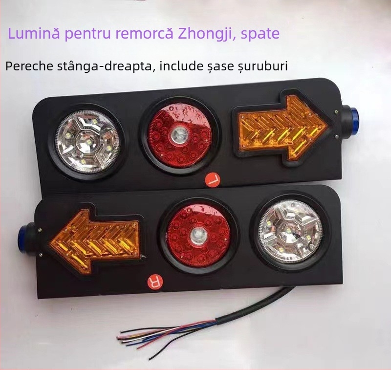Lumină de semnalizare LED pentru camioane CIMC, 24V, carcasă ABS, sursă LED