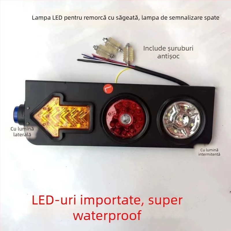 Lumină de semnalizare LED pentru camioane CIMC, 24V, carcasă ABS, sursă LED