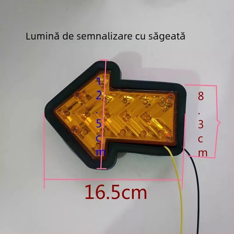 Lumină de semnalizare LED pentru camioane CIMC, 24V, carcasă ABS, sursă LED