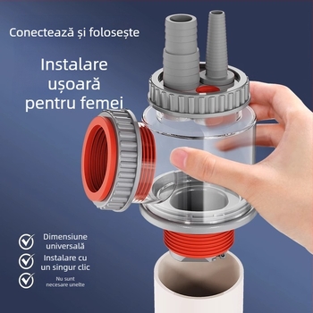 Accesorii pentru scurgerea chiuvetei, formă dreptunghiulară (Marcă: Chaochen; Model: ZC-16800904; Material: ABS)