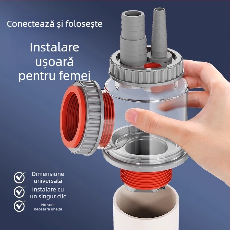 Accesorii pentru scurgerea chiuvetei, formă dreptunghiulară (Marcă: Chaochen; Model: ZC-16800904; Material: ABS)