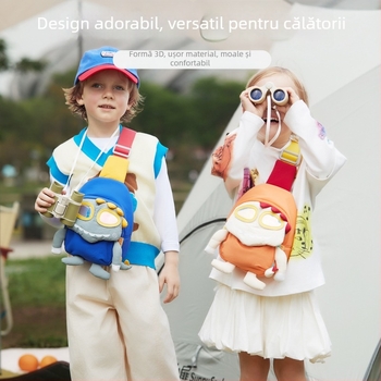 Rucsac pentru copii VABC, unisex pentru băieți și fete, din nylon ușor, respirabil, reduce povara, model cu dinozaur, bretele curbate (căptușeală: poliester; utilizare: antrenamente în afara campusului; stil: drăguț)