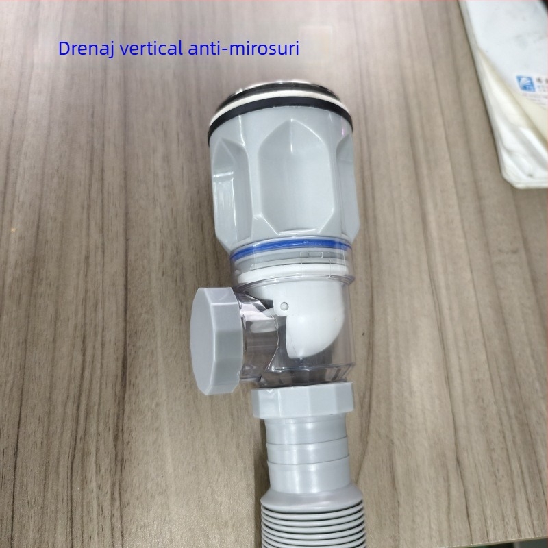 Drenaj anti miros pentru chiuvetă, conductă S-bend, ABS, XS-11, design modern