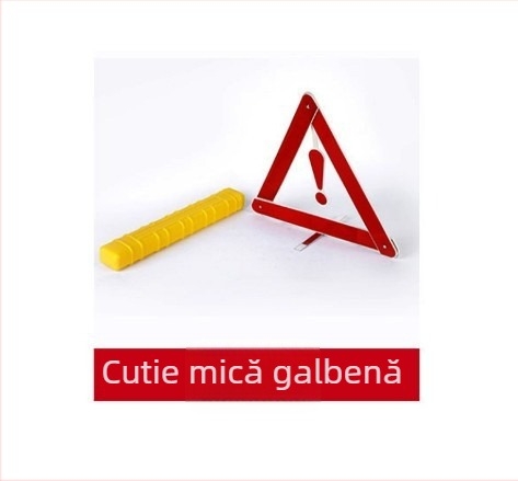 Semnal de avertizare cu trepied pentru mașină, reflexiv, pliabil, din plastic