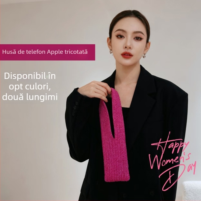 Geantă pentru telefon Mz — formă verticală pătrată, fibră acrilică, căptușeală din nailon, minimalism urban, vara 2025