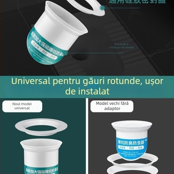 Dispozitiv de deodorare pentru toaletă din plastic, blocare a mirosurilor, fără rezervor de apă, fără barieră de apă, fără trap, metodă de prelucrare 1