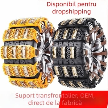 Lanțuri antiderapante pentru anvelope auto – Model 1756, universal pentru autoturisme, SUV, off-road, MPV, van, pickup; marcă Ming che zhi bao, marcă privată autorizată