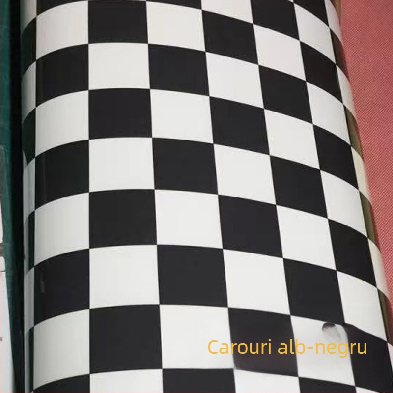 Film camuflaj auto pentru învelire, model zebra alb-negru, instalare prin lipire, material: Altul, tip: Altul