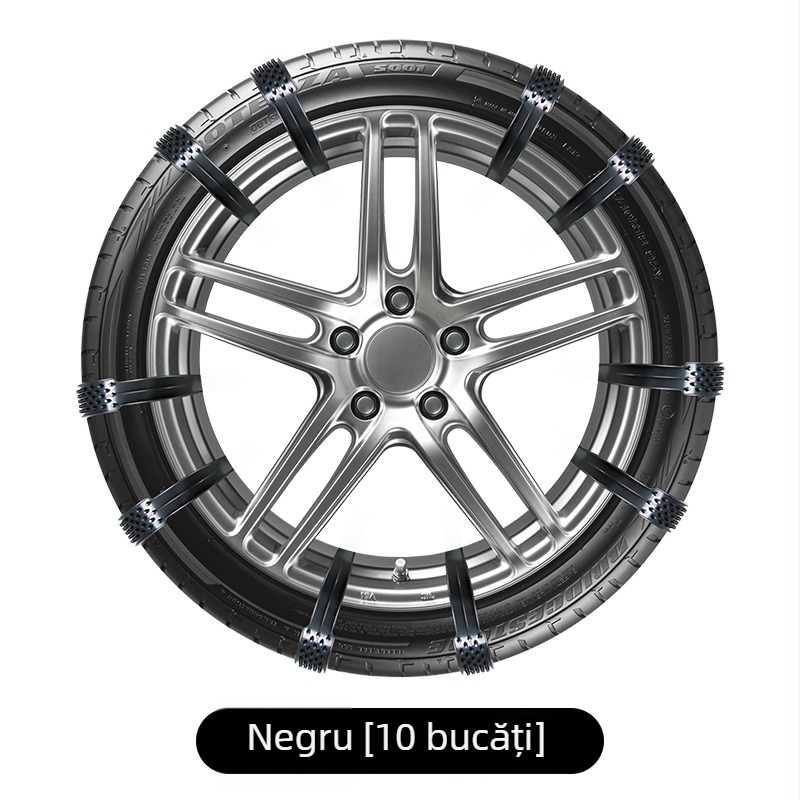 Bandă antiderapantă universală pentru anvelope auto, model BS-5566, greutate 80 g, compatibilă cu anvelope 165–255, marcă Hundred trees, personalizare disponibilă