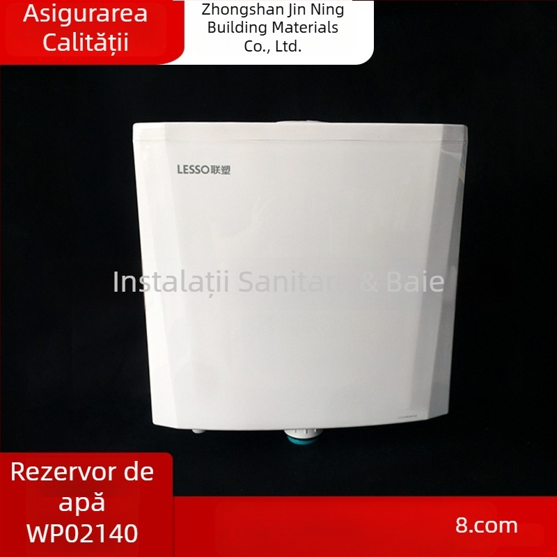 Liansu PP rezervor de apă pentru toaletă în genunchi — 6 L Spălare, Control manual, Drenaj pe perete