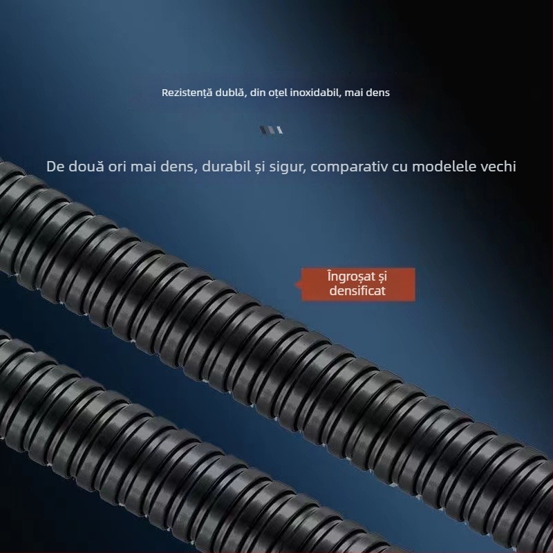 Huixin cap de duș din oțel inoxidabil și conector pentru furtun – montaj manual, 1,6 MPa, 5–80°C