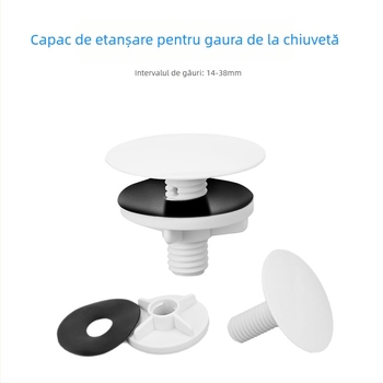 Capac decorativ pentru gaura din chiuvetă, ABS, model RB-1-54-01, 12 g, 49#, stil modern și simplu