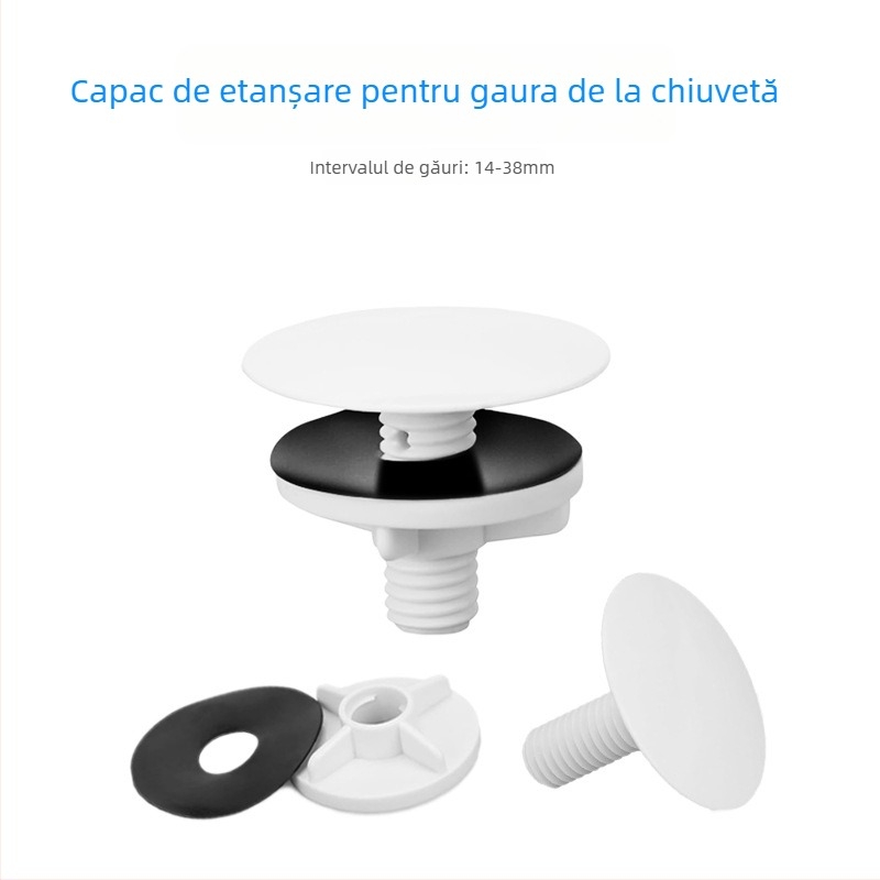 Capac decorativ pentru gaura din chiuvetă, ABS, model RB-1-54-01, 12 g, 49#, stil modern și simplu