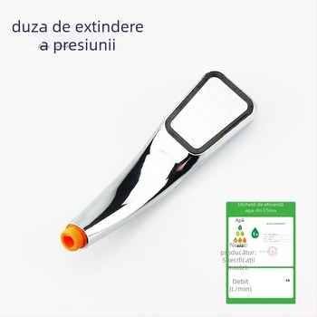 Cap de duș din ABS, debit mare, montaj cu filet, finisaj electroplatat, funcție ploaie