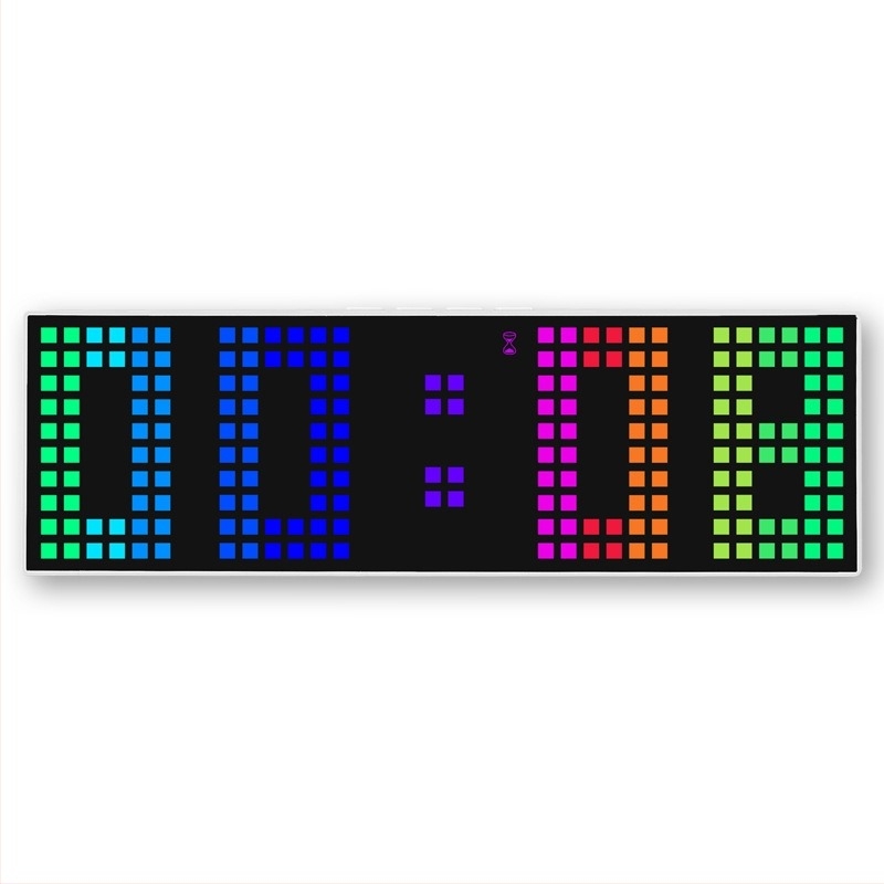 Ceas de alarmă Yida Time — afișaj LED cu o singură față, alimentare externă, calendar perpetuu, numărătoare inversă, design modern minimalist