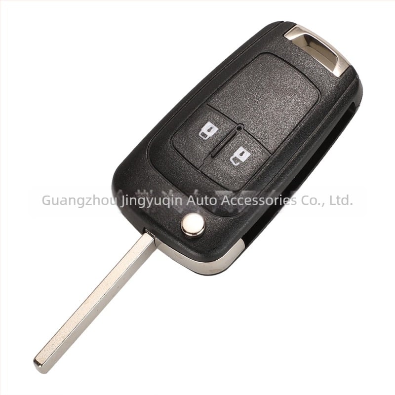 Carcasă pentru cheie pliabilă (model original) pentru Chevrolet/Opel/Buick Cruze Malibu – compatibilă cu 2/3/4/5 chei; carcasă din plastice de inginerie; lamă cheie din cupru; 42 g