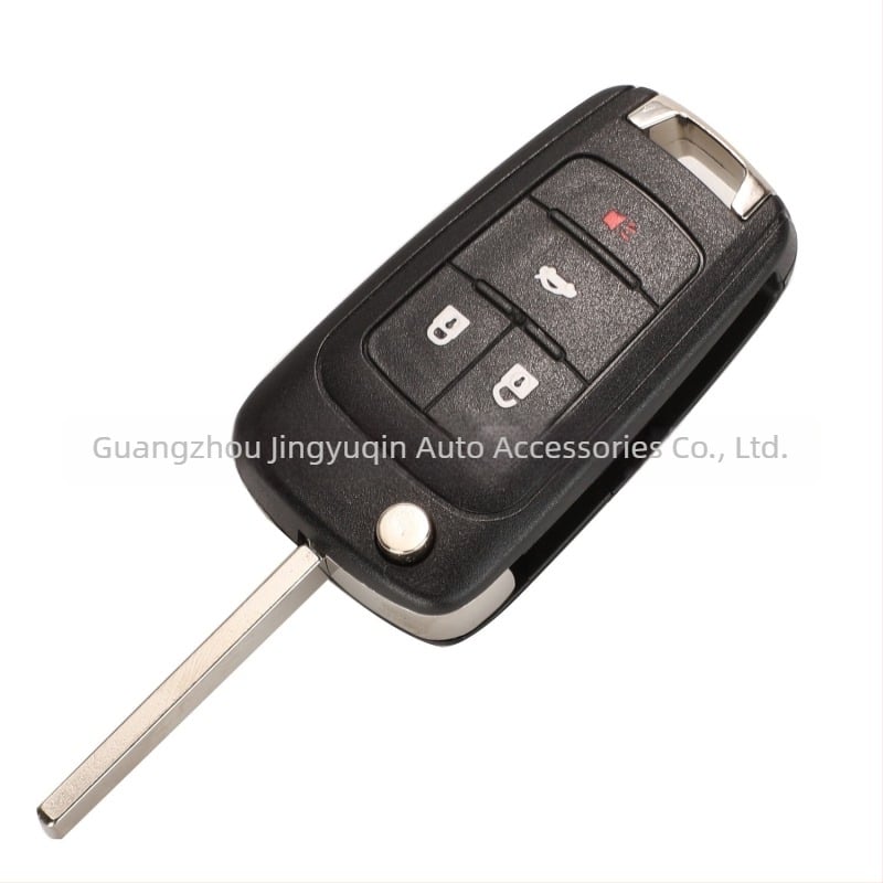 Carcasă pentru cheie pliabilă (model original) pentru Chevrolet/Opel/Buick Cruze Malibu – compatibilă cu 2/3/4/5 chei; carcasă din plastice de inginerie; lamă cheie din cupru; 42 g